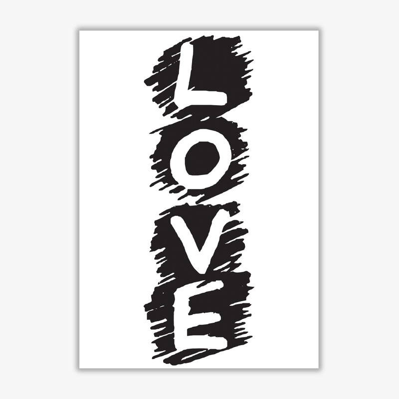 Love - Print, 30 cm H x 21 cm W x 1 cm D, No Frame