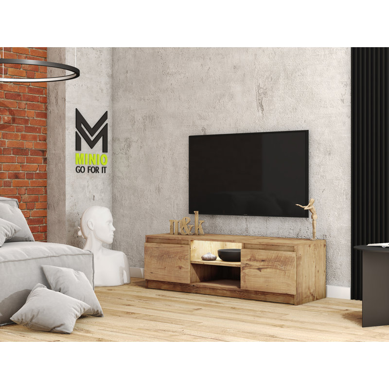 Lamarca TV Stand for TVs up to 50", Dark Brown Wood