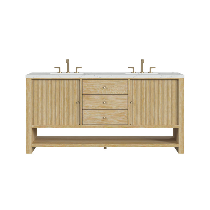 Marigot 72'' W Double Vanity, Ethereal Noctis, 8" Widespread