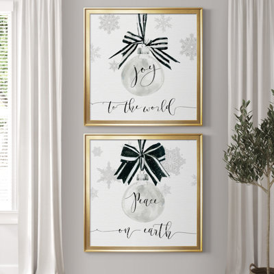 " Joy Ornament " 2 - Pieces
