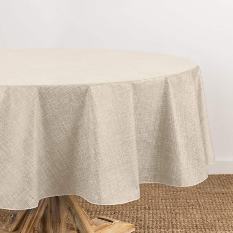 Nappe Lin, 84 po x 60 po, Ivoire