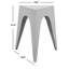 Table de bout à 3 pieds Silverd