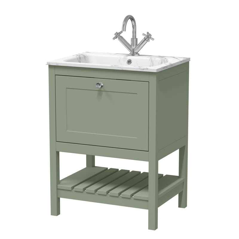 Bexley Bathroom Vanity, Fern Green, 61cm W