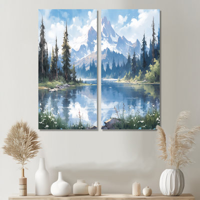 Mountain View Bliss III - Paysages, campagne, art mural