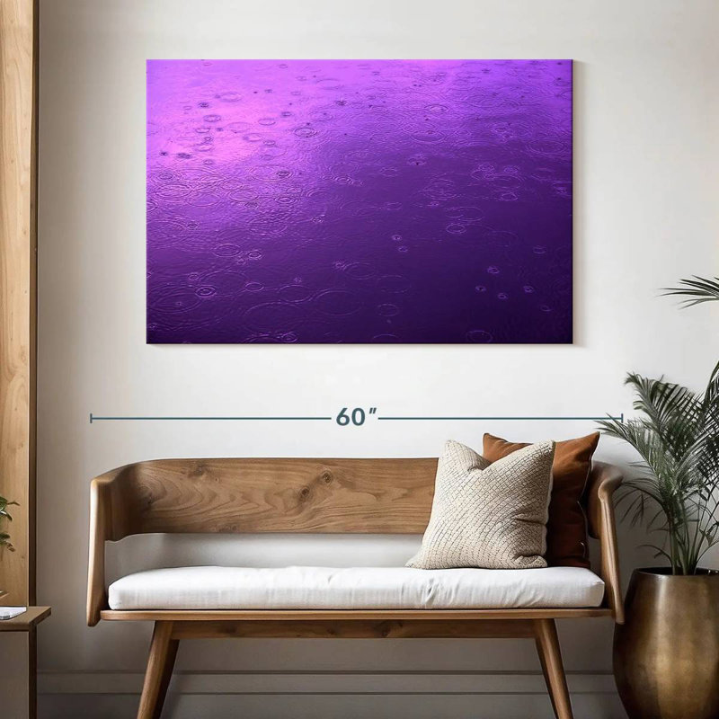 Vue de la pluie mauve Alvord, H 32 po x l 48 po