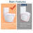 Contemporary Bathroom Toilet With Ultra-Quiet Flush And Soft-Close Seat Elongated Efficient Dual Long-Lasting Construction-122506284