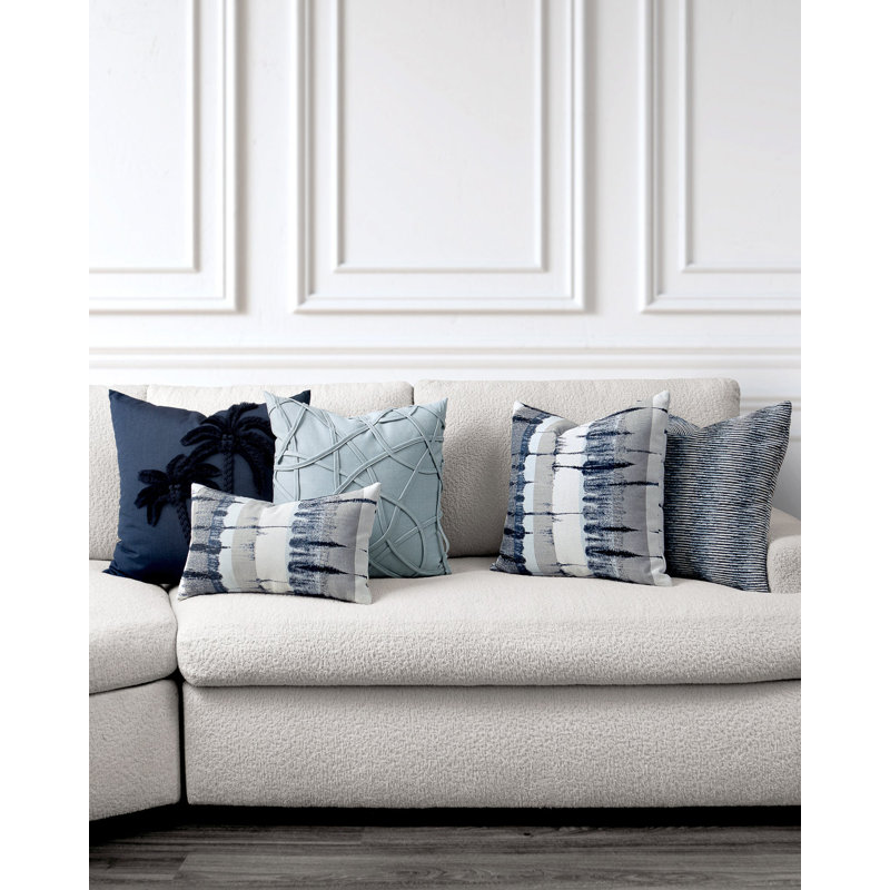 Progress Square Performance Pillow Cover & Insert, Indigo, Square 20"