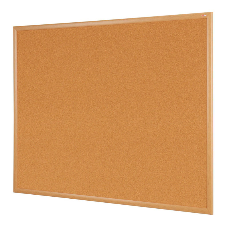 Wall Mounted Bulletin Board, Cork, 90 cm H x 120 cm W