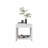 Night Table 16.5"H,  1 spacious Shelf, White