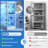 63" Freestanding 4-Sided Glass Display Cabinet With Magnetic LED Light Strip-118156094