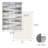 Everist Rectangle Abstract Machine Woven Polypropylene Area Rug in Grey with Rug Pad Included-87709843