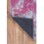 Tapis décoratif mauve à motif abstrait mauve et gris-388064363