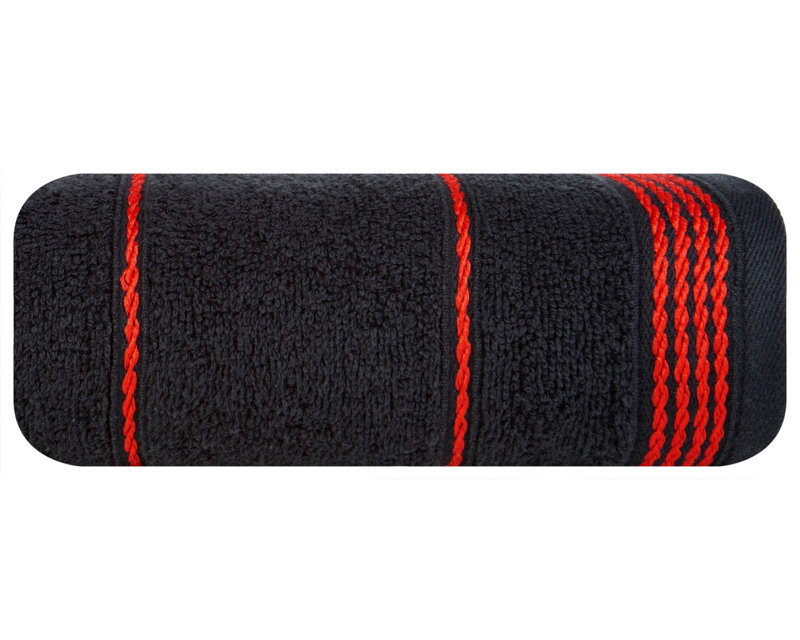 Homeira Jacquard Hand Towel, Black