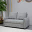 Canapé-lit réglable à dossier réglable, tissu en velours, 2 poches latérales et coussins, gris pour espace de vie, canapé-lit moderne avec balcon, dossier, revêtement, remise