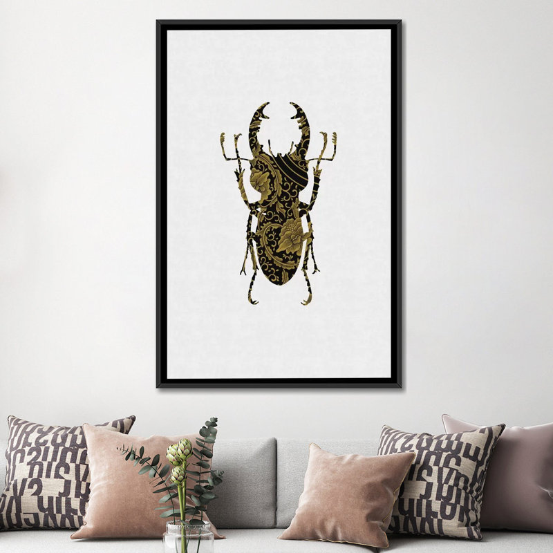 «Beetle III», impression sur toile, H 60 po x l 40po x P 1,5 po, Toile tendue, Pas de tapis