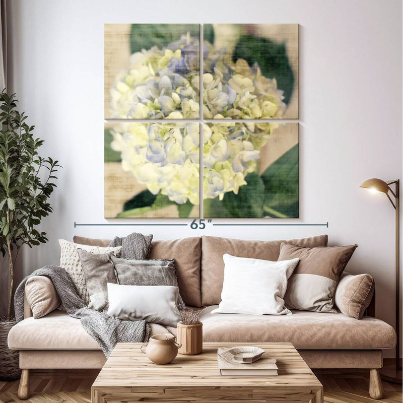 Harnek Hydrangeas II, 50'' H x 50'' W