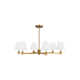 Selene 6 Light Metal Dimmable Chandelier