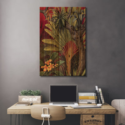 Bali Garden II par Rodolfo Jimenez - peinture sur bois sans cadre