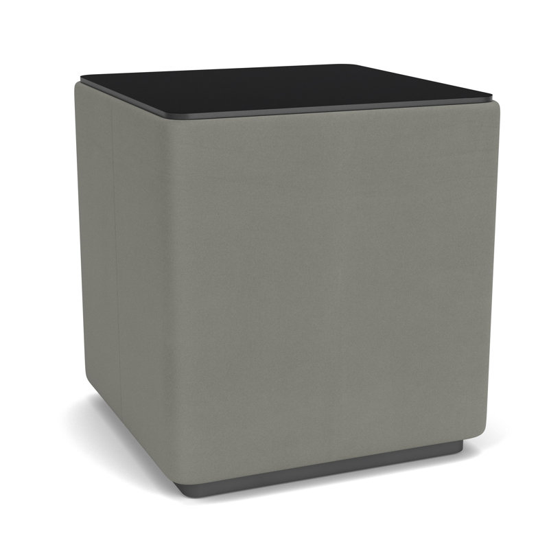 Table de salon avec plateau en stratifié Darsey, 16", Nuit noire, Gris anthracite; colombe Patriot Plus