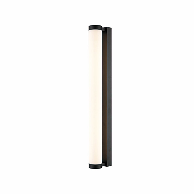 Gundolf LED Flush Mounted Sconce, Black, 64.5cm H x 6.5cm W x 11.5cm D