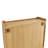 24.8'' Glass Door Vintage Wall Cabinet With Three - Tier Storage And Towel Rack, Suitable For Dining Room, Kitchen, Bathroom, Natural Wood Coloration, Solid Glass, Easy Assembly Process Double Depth,