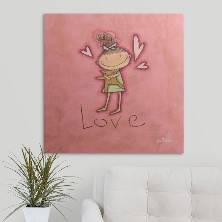 «Love» Shavano, reproduction d'art, H 35 po x l 35 po x P 1,5 po, Toile