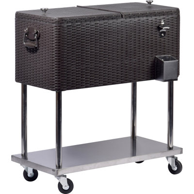 Analeese Metal Bar Cart