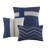 Blue King 7 Piece Comforter - Faux Suede, Elegant Bedding Suede Blue, Fill