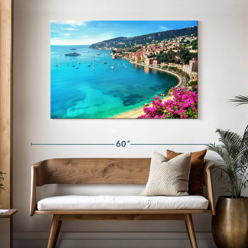 Gillard Villefranche-Sur-Mer Coastal Gillard, H 32 po x l 48 po