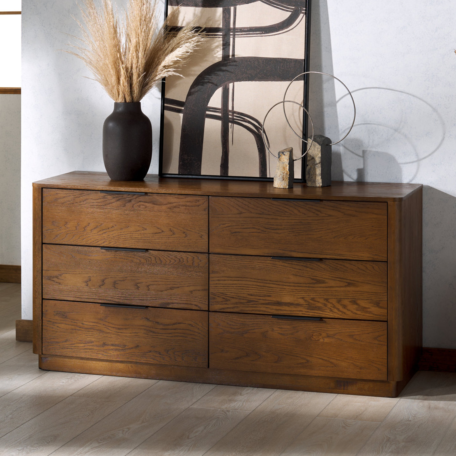 Tahani Bedroom Set, Walnut/Black