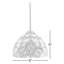 Mini ampoules suspendues Simonson Tiffany en verre coloré bleu de style baroque incluses l 8 po x P 8 po x H 60 po