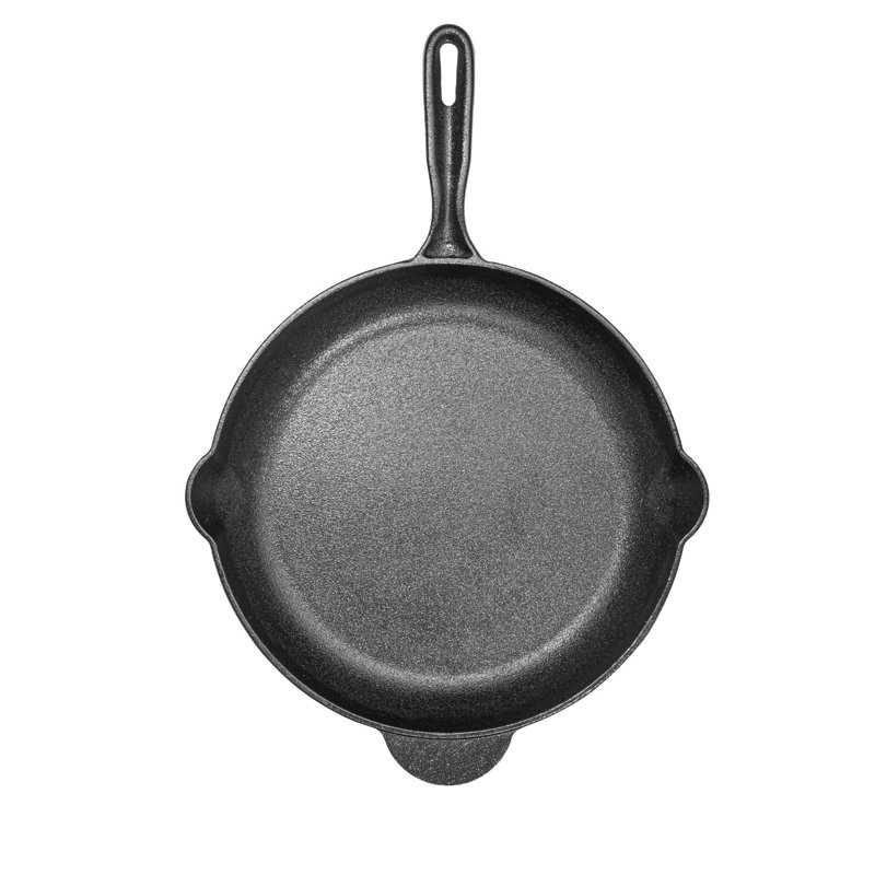 Granitestone 12 Inch Cast Iron Skillets, Pre-Seasoned Cast Iron Pans for Cooking, Nonstick Cast Iron Frying Pan, Cast Iron Skillet for Indoor & Outdoor Use, Cast Iron Pan, Non-Toxic, Oven Safe - Thumbnail 3