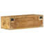 vidaXL Wall-mounted TV Cabinet Rough Mango Wood Brown Solid Rough Mango Wood