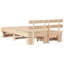 Bed Frame with Headboard Solid Pine Wood-1608597481-1608597480