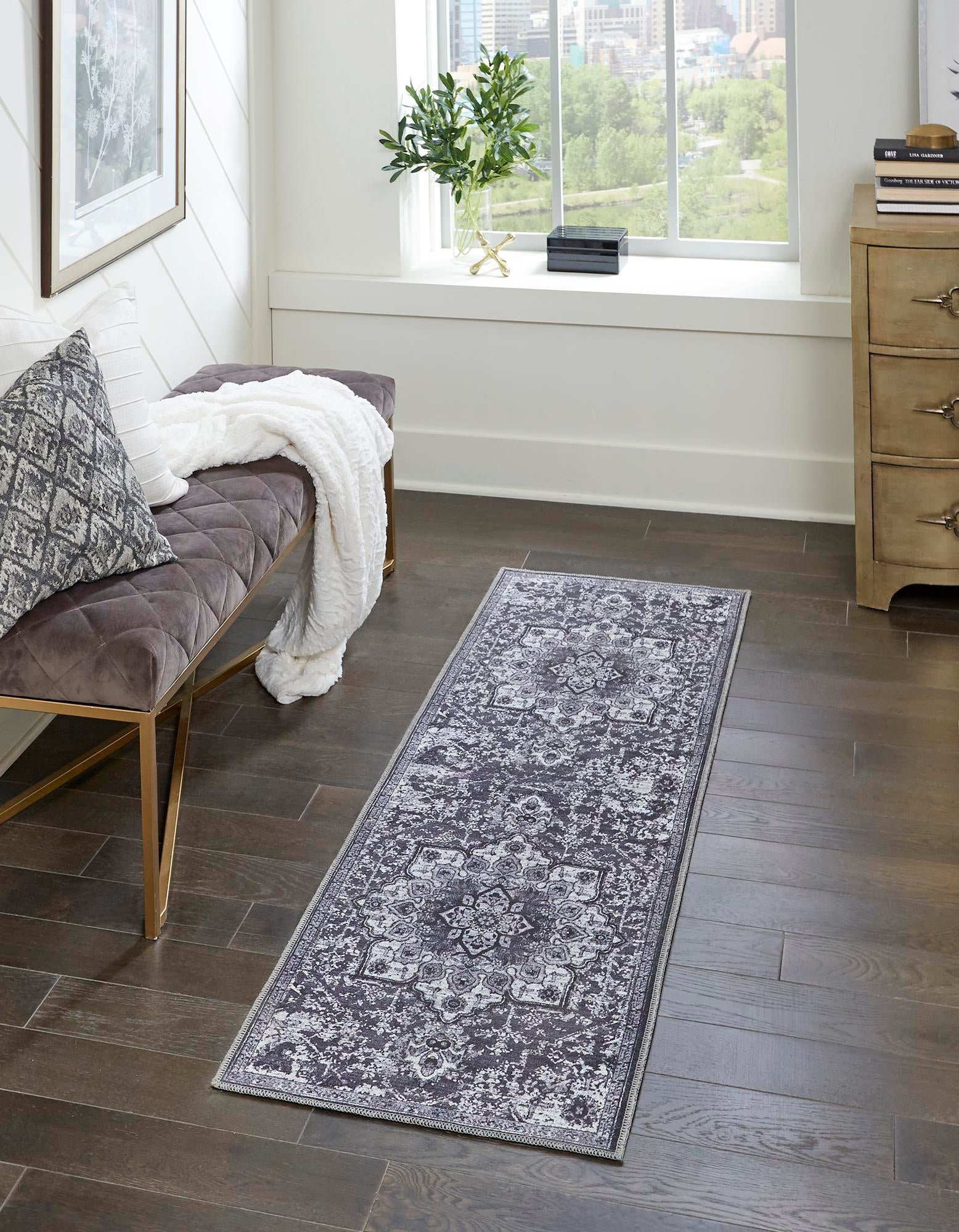 Wayfair Botkin Rug Lark Manor™ Abbie-J Runner Renaissance Moroccan Machine Made Power Loom ...