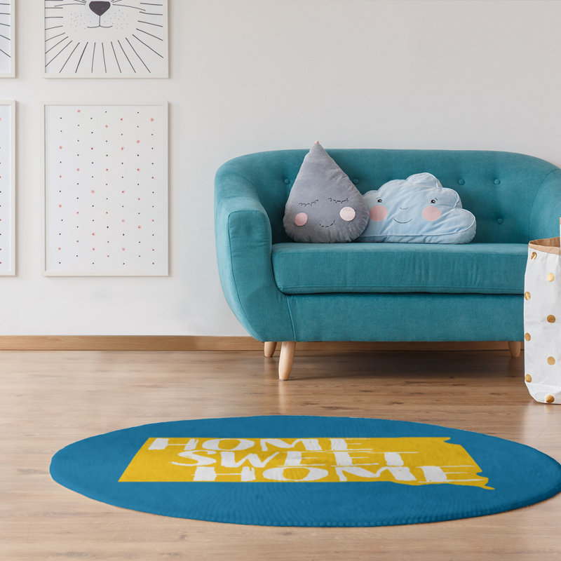 Tapis en poly-chenille south south home, Rond 5 pi
