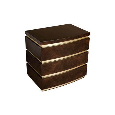 Audriena 69cm W Solid Wood Bedside Table