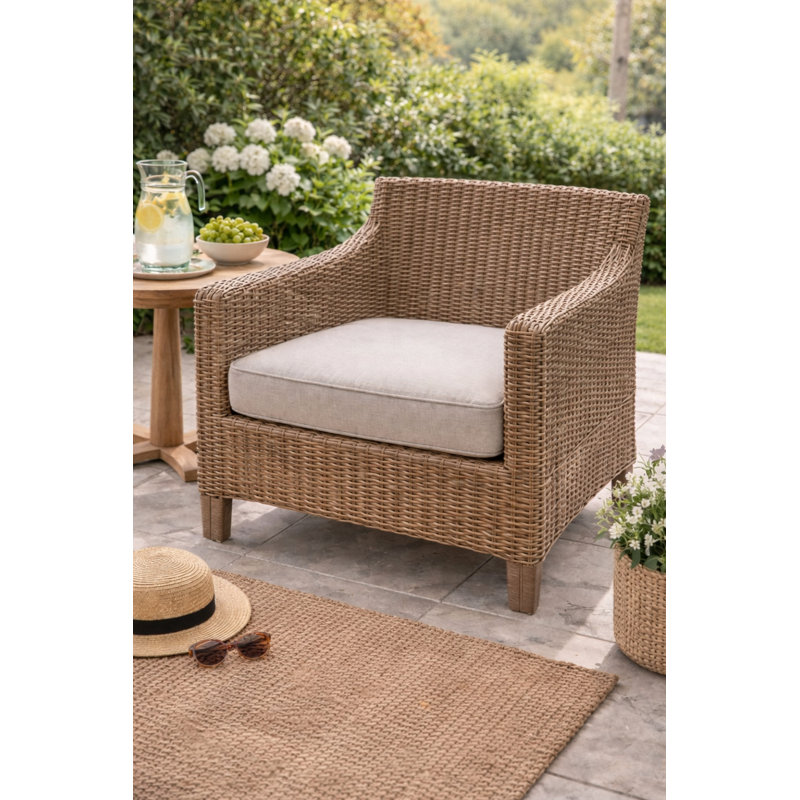 Coussin simple en oléfine - avoine, Oatmeal
