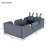 Upholstered Platform Bed with Rabbit Cushion-479619235