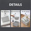 Square Umbrella Stand with Water Tray for Long Short Umbrella-1956447563