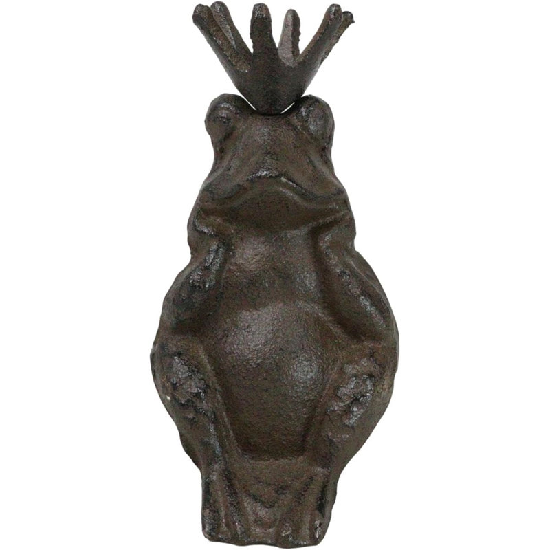 Figurine presse-papier grenouille fantaisiste avec crapaud