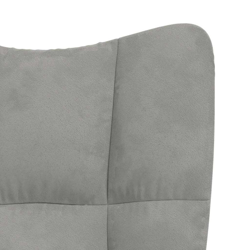 Fauteuil Horald, Polyester gris clair