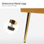 Chaise d'appoint en velours l 26 po Clive-1734968860