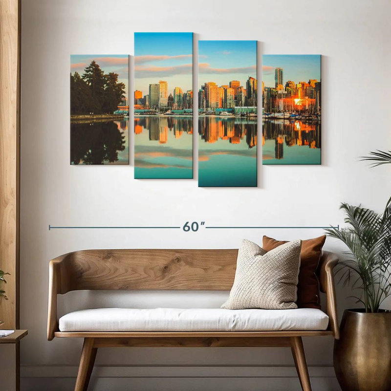 Nicci Vancouver Sunset Skyline, 32" H x 52" W
