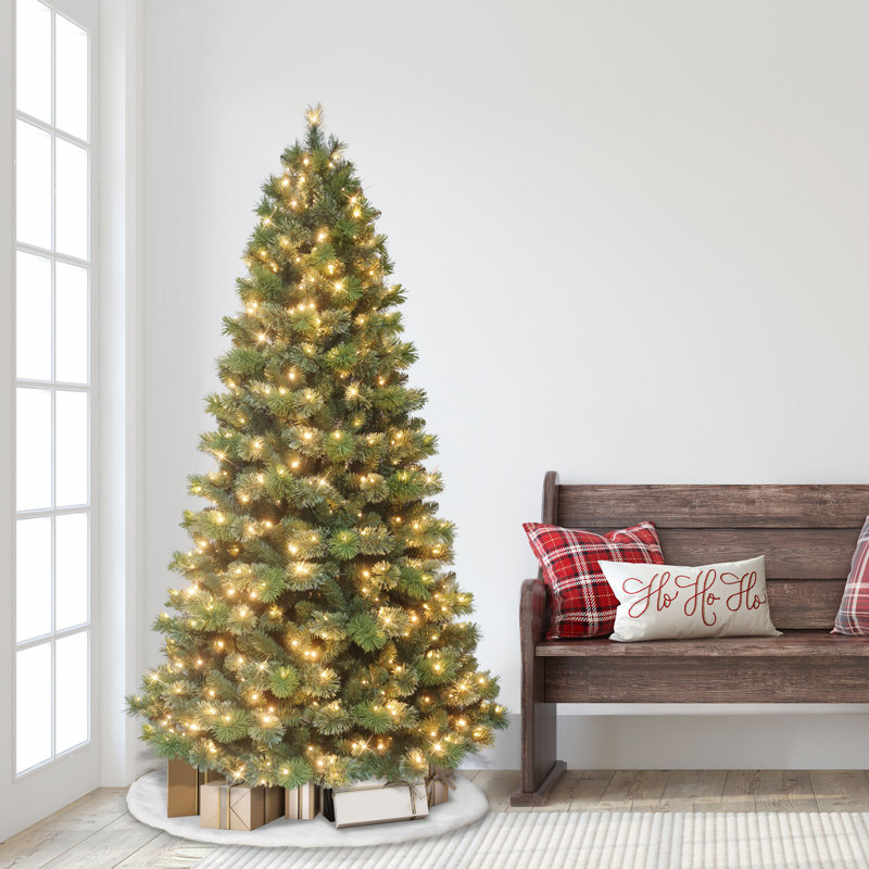 6.5' Pre-Lit Artificial Oklahoma Pine Tree