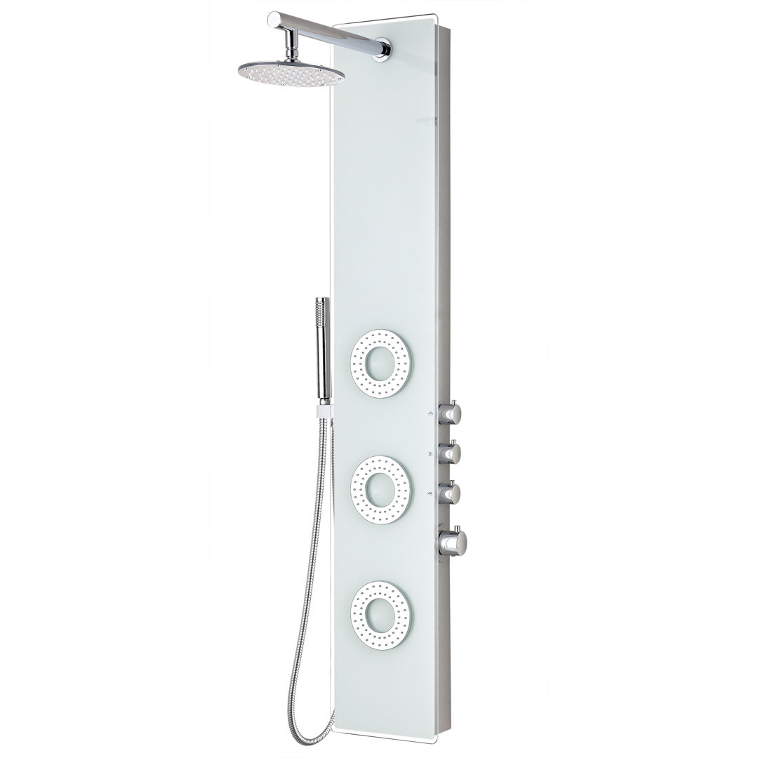 Lynn 58'' Shower Panel with Fixed Shower Head ANZZI