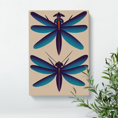 Quirky Dragonflies - Wrapped Canvas