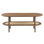 Modway Torus Oval Coffee Table with Rattan Shelf