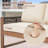 Ensemble de patio 4 pièces en cèdre avec corde et coussins en PE - Ensemble de conversation extérieur toutes saisons-869899845
