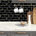 Black Marble Subway with Gold